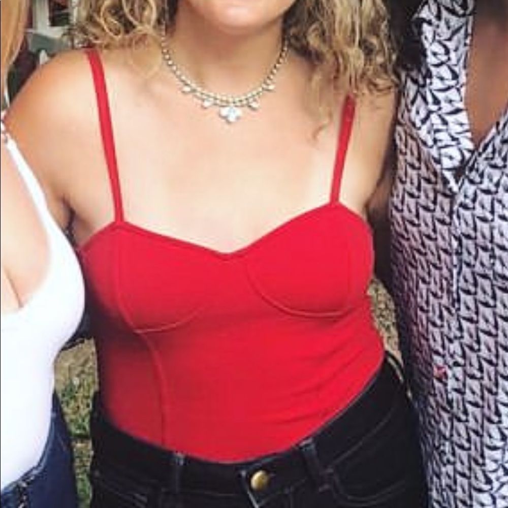 Red H&M Divided bodysuit